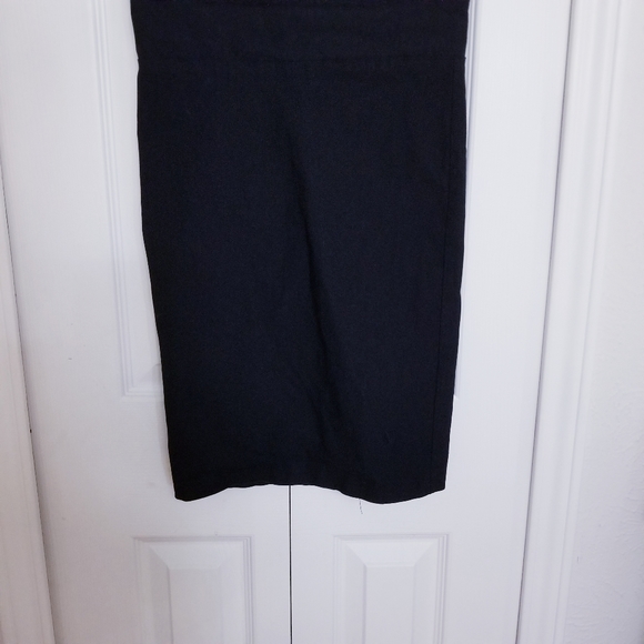 Black Pull On Pencil Skirt - Picture 2 of 6
